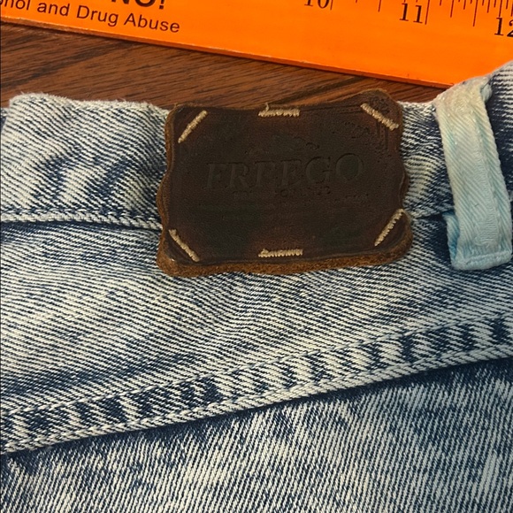 Vintage Freego Acid Wash Jeans. 9/10 but smaller. Light spots shown in pics - Picture 5 of 10